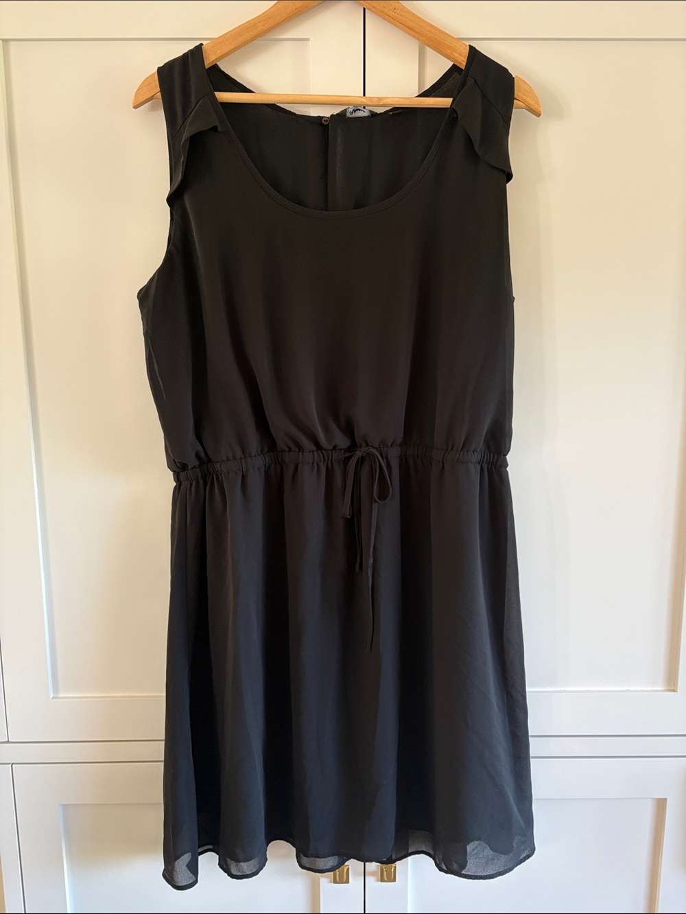 Reitmans Black Sleeveless Lined Drawstring Waist Dress Size XXL - Picture 2 of 9